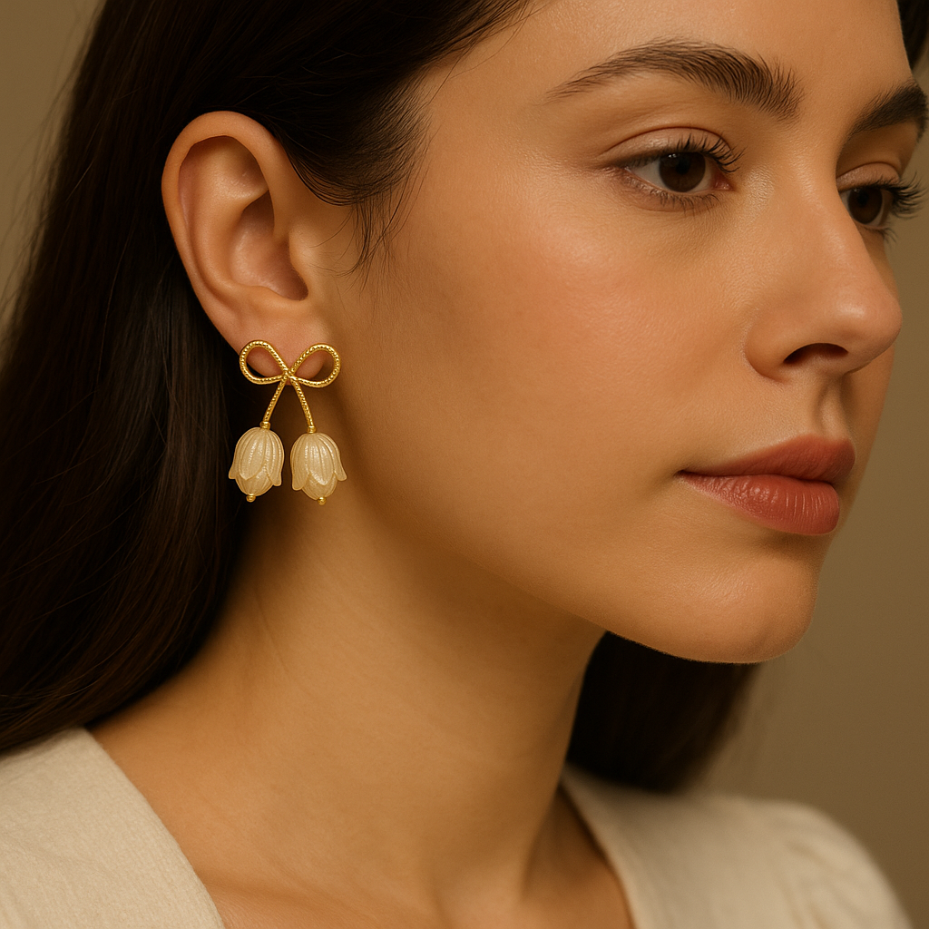 Amelia Tulip Drop Earrings