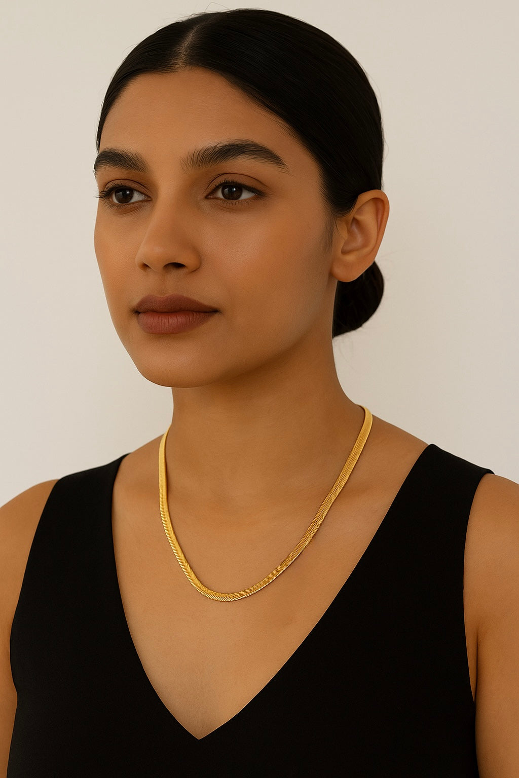 Snake Herringbone Necklace