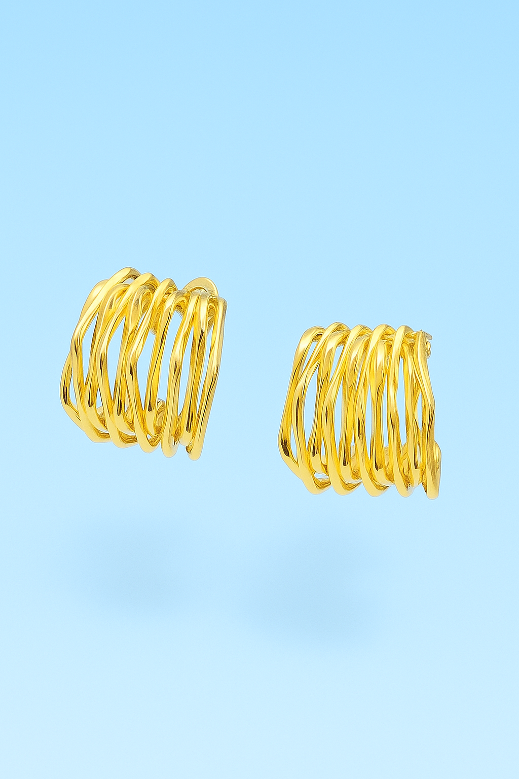 Cascada Gold Drape Earrings