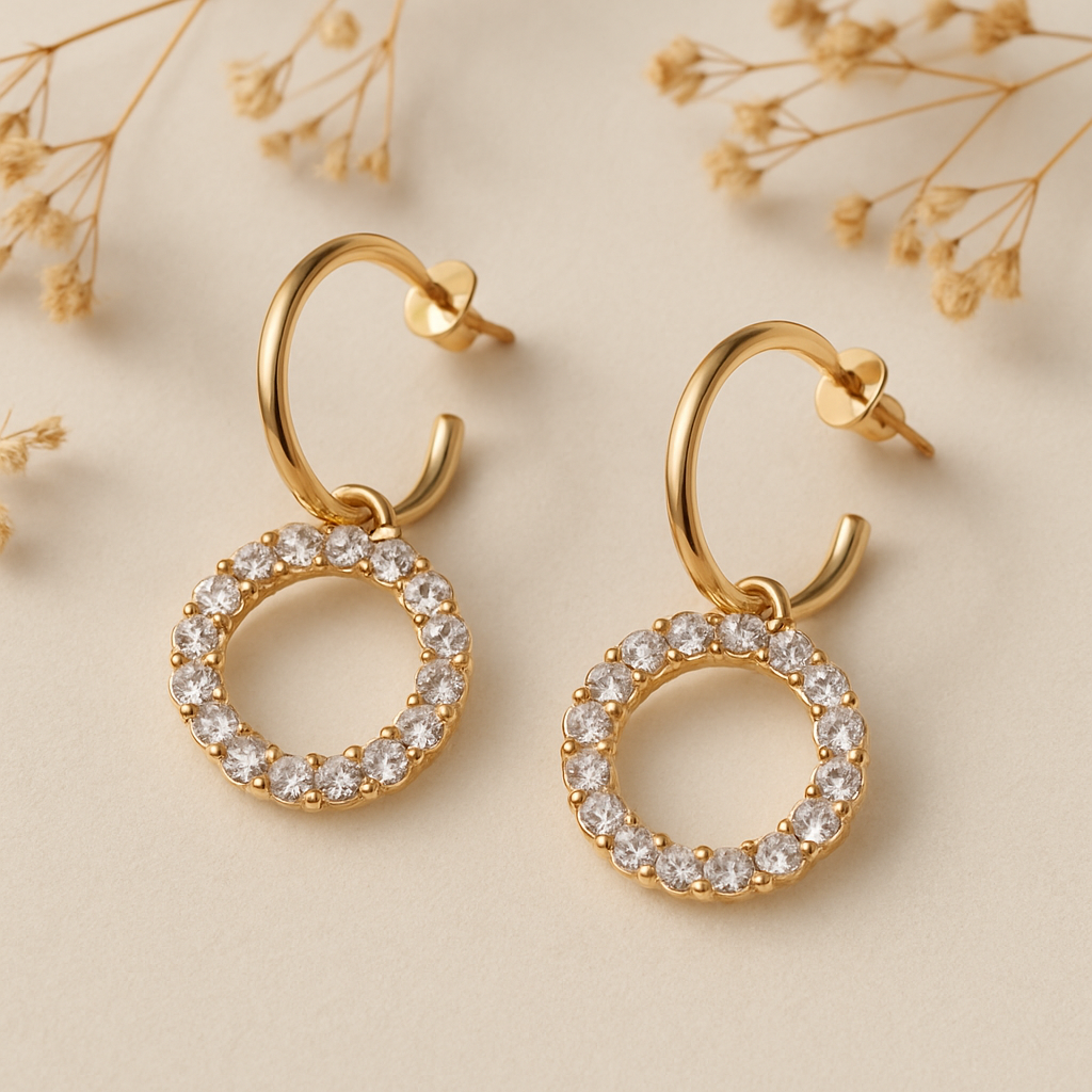 Friya Sparkle Detachable Hoops