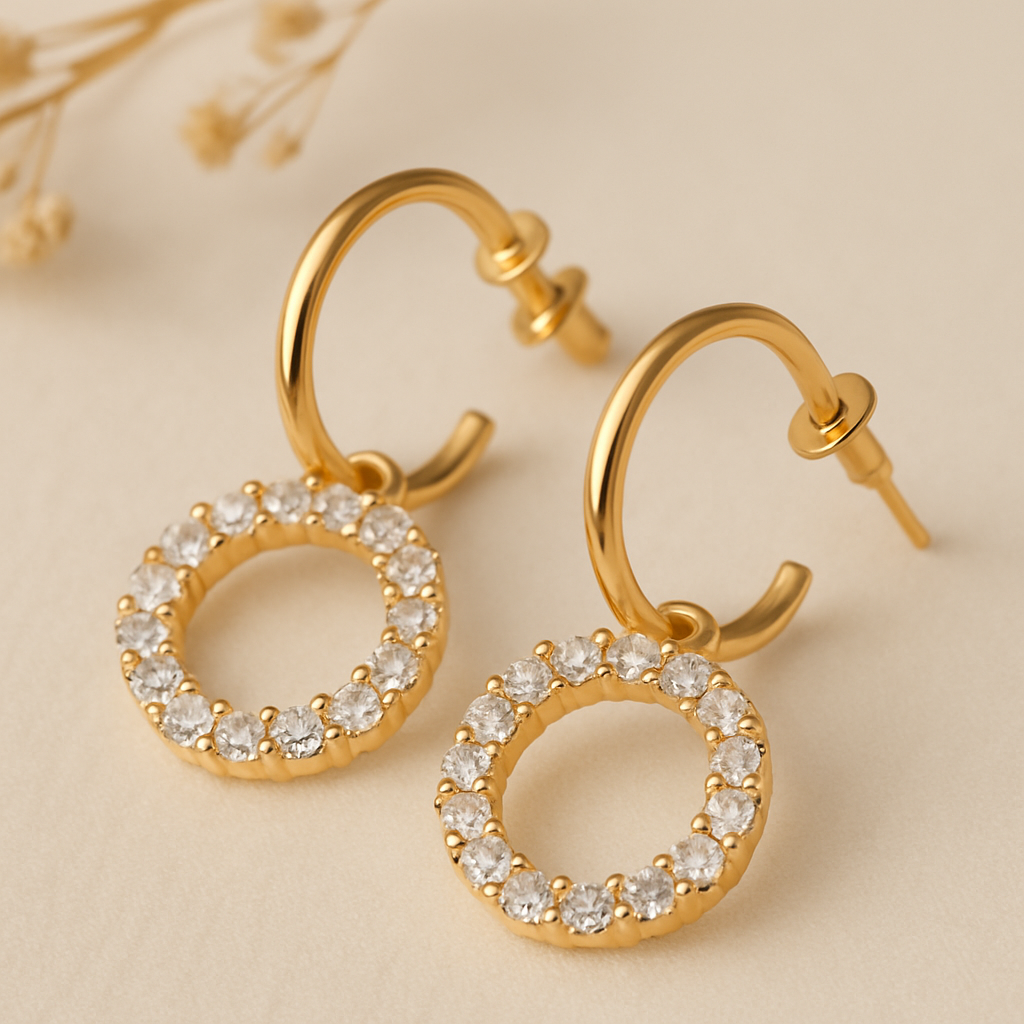 Friya Sparkle Detachable Hoops
