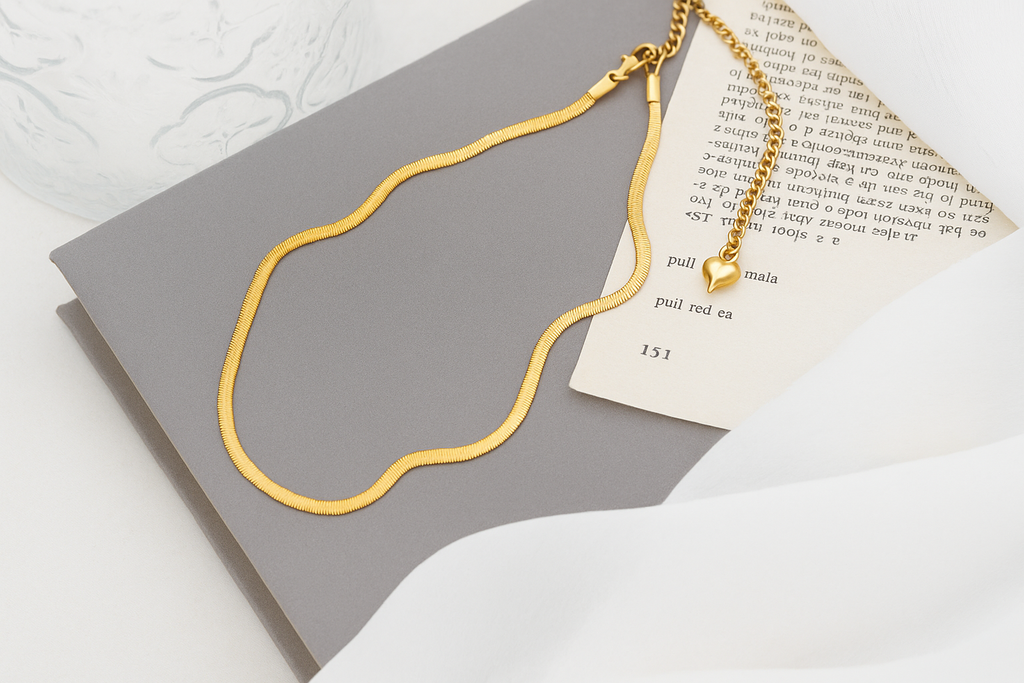 Snake Herringbone Necklace