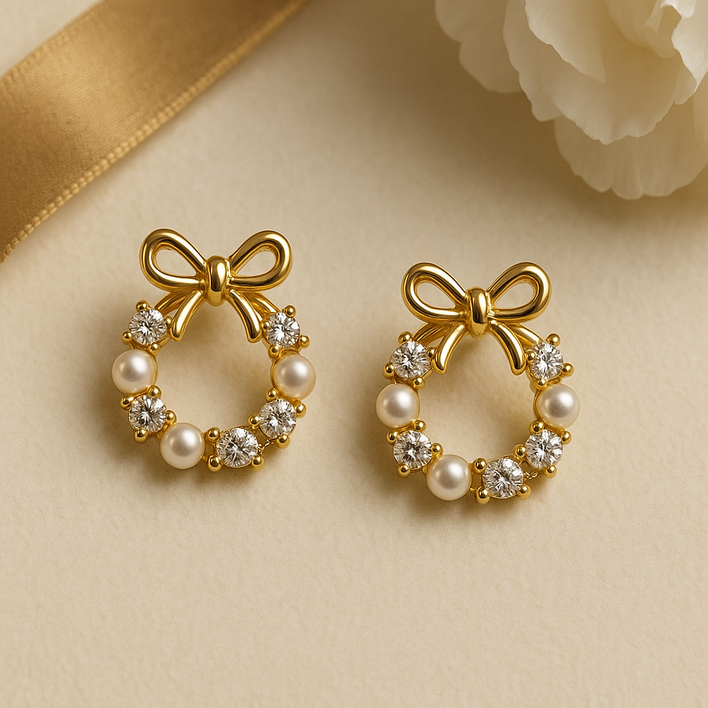 Celeste Pearl Wreath Earrings