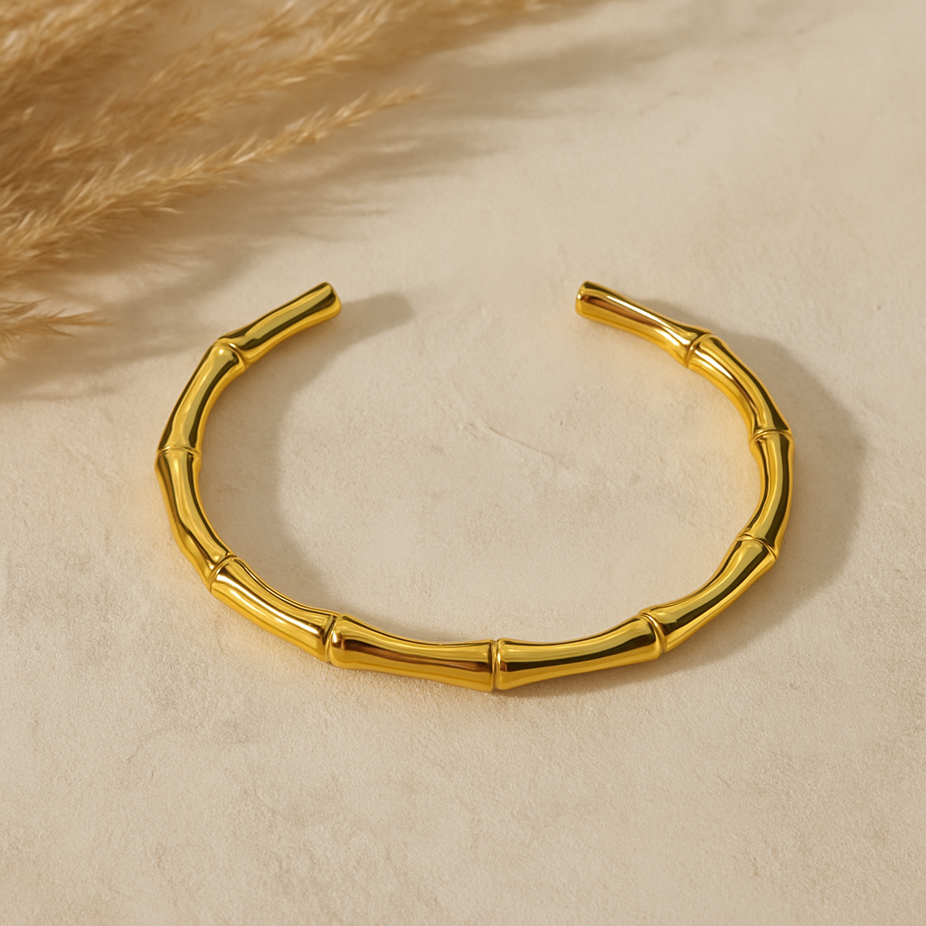 Evelyn Bamboo Cuff Bracelet