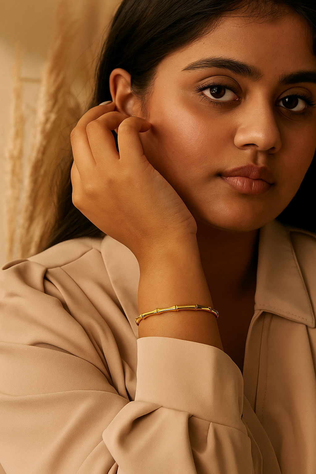 Evelyn Bamboo Cuff Bracelet