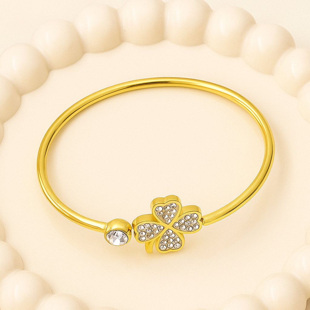 Cloverlight Crystal Cuff