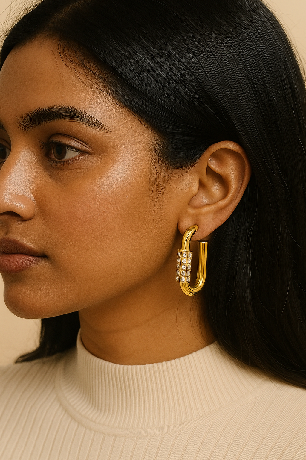 Orion Pave Link Earrings