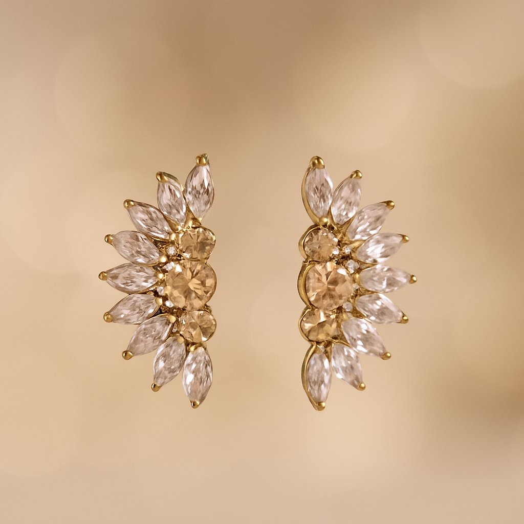 Elnaz Radiant Petal Earrings