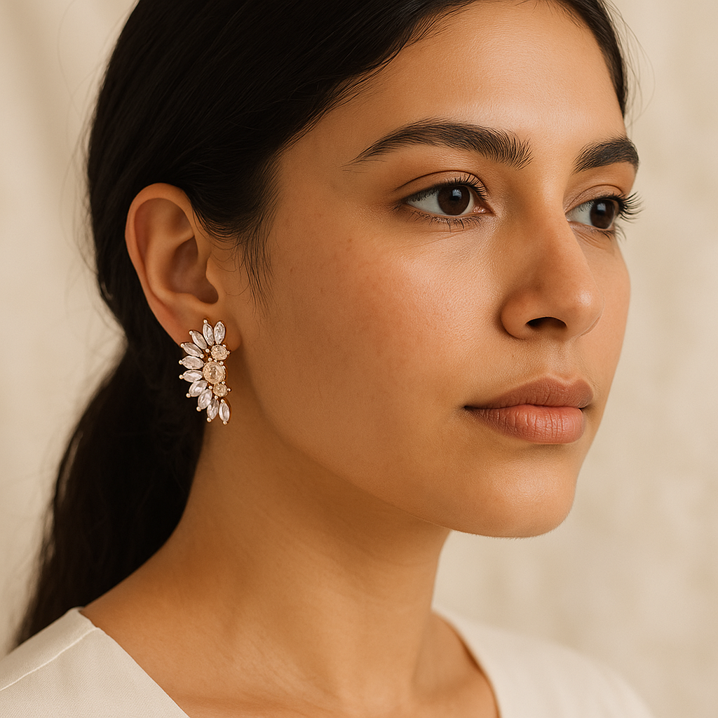 Elnaz Radiant Petal Earrings