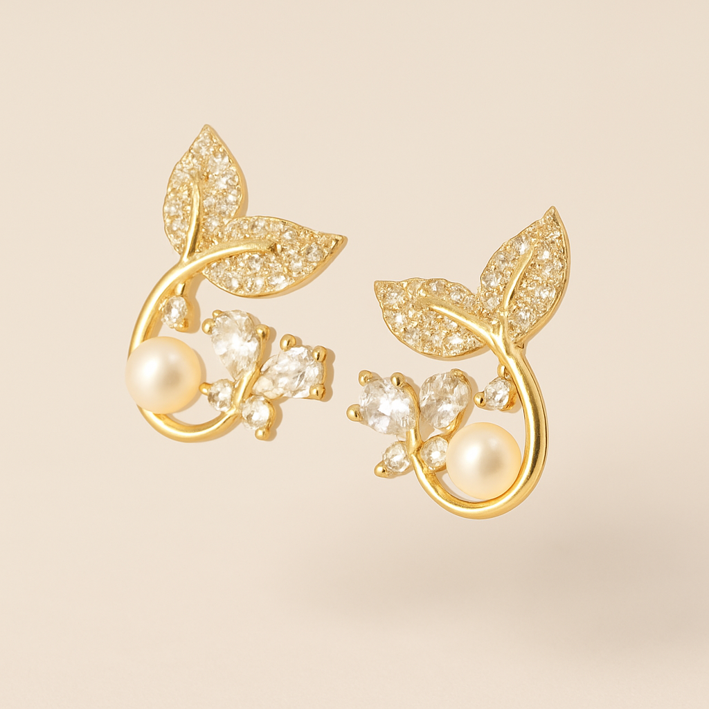 Eden Bloom Pearl Earrings