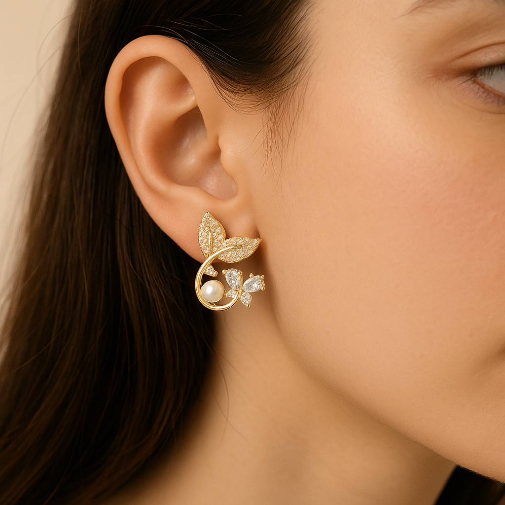 Eden Bloom Pearl Earrings