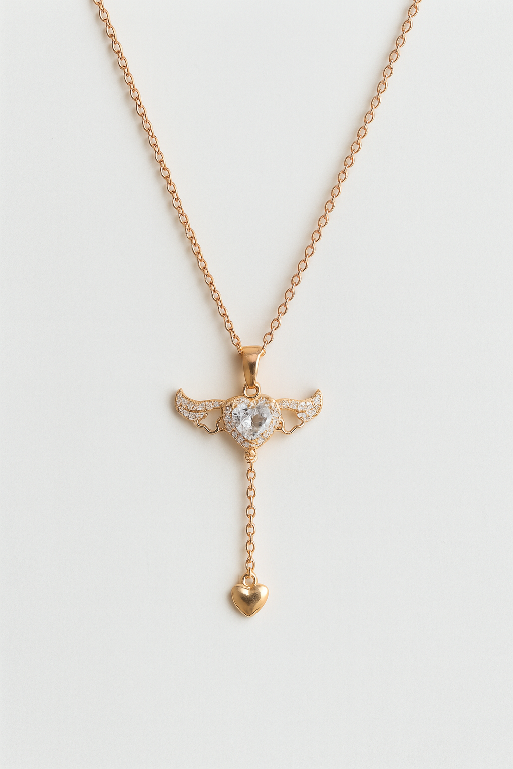 Wings of Heart Pendant Necklace