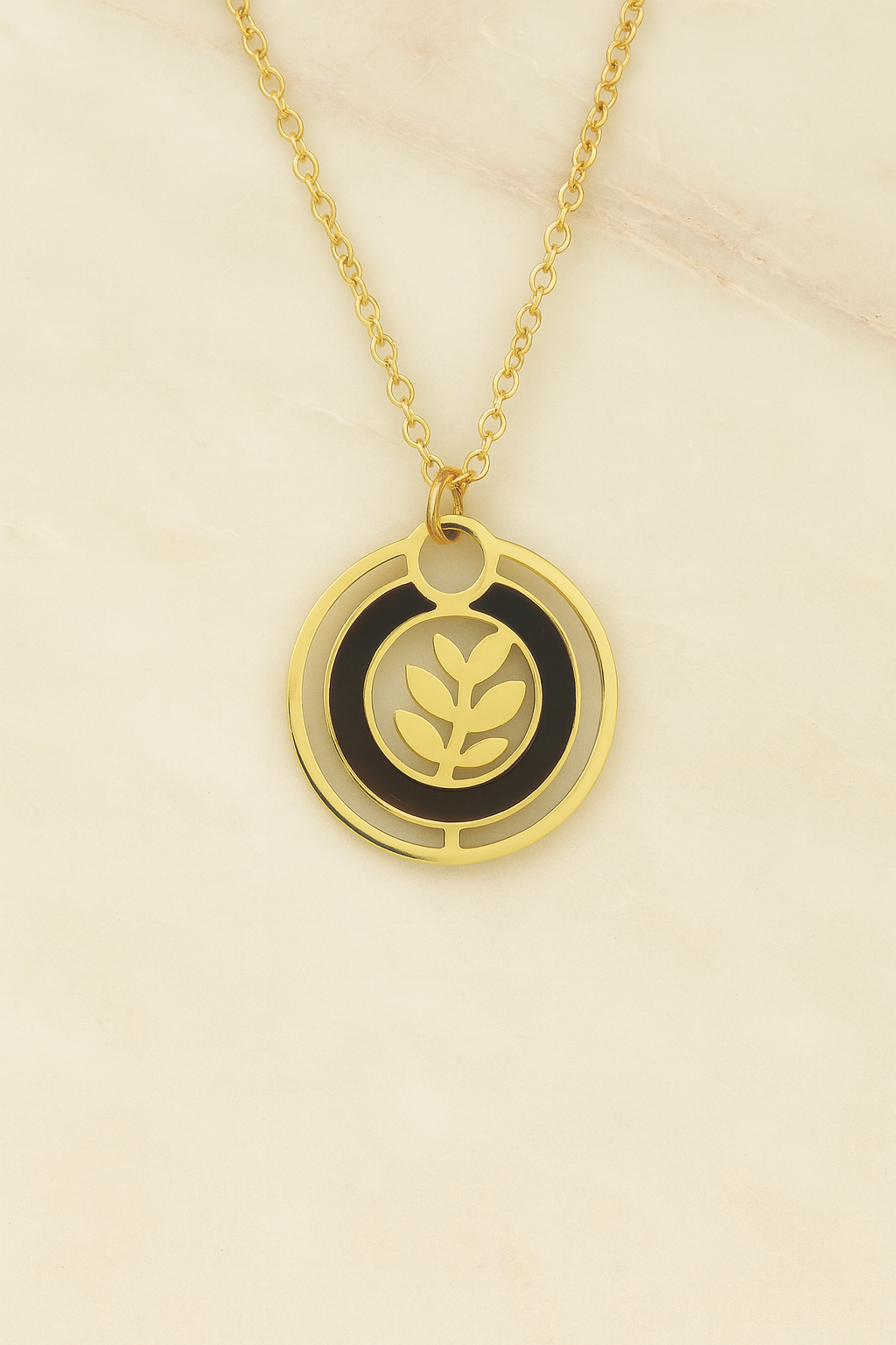 Solstice Leaf Pendant Necklace