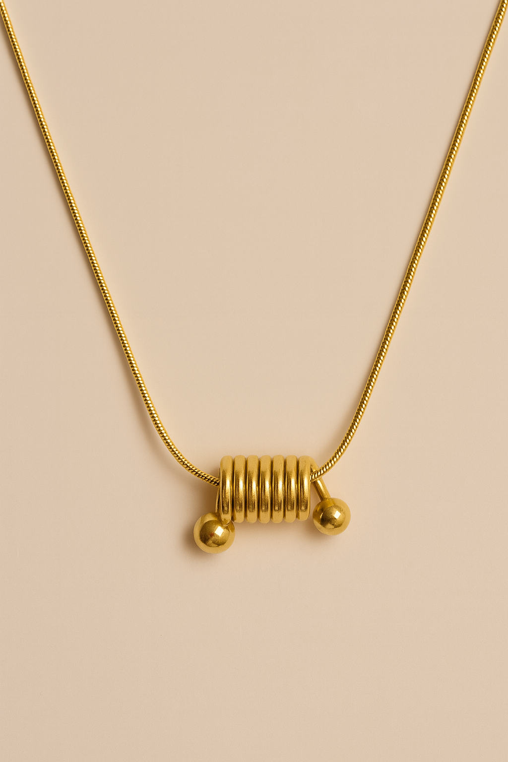 Solstice Coil Pendant Necklace